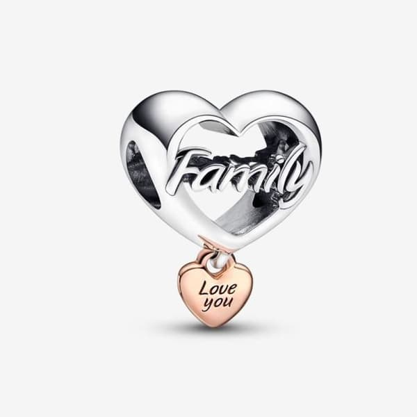 PANDORA Love You Family Heart Charm 782326C00