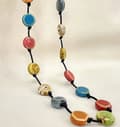 Miniatyrbilde 1 av 2: Ceramic necklace multicolor