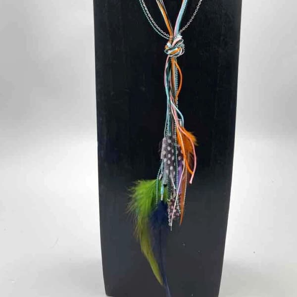 Multicolored boho necklace