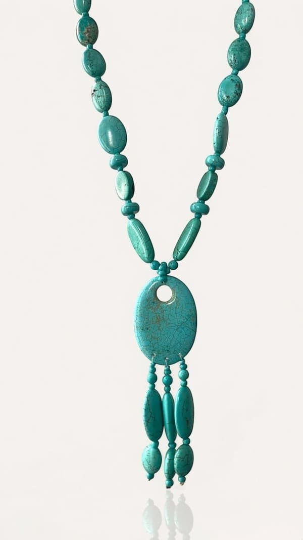 Turquoise stone necklace