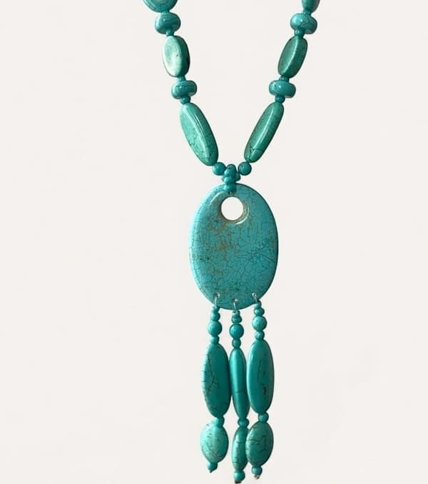 Turquoise stone necklace