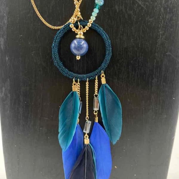 Agélii Fashion - Boho halsband i blått