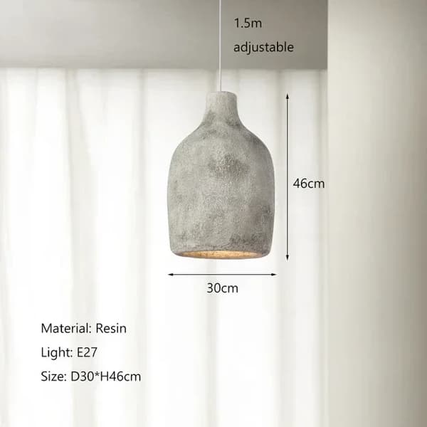 Pendellampe, Justerbar Længde, Energi Effektivt Design,varmt lys, Hvid-D30cm