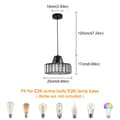 Miniatyrbild 2 av 2: Kristallhängande lampa, modern design, LED-belysning,Svart 5