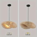 Pikkukuva 2 / 2: Bambu-riippuvalaisin, beige väri, LED-yhteensopiva,Dia80cm, E27-Ei lamppua