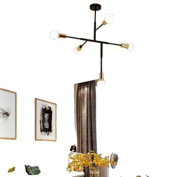 LED Pendellampa, Modern Stil, Dimbar Funktionalitet,Varmt ljus, Svart guld
