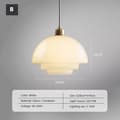 Miniatyrbillede 2 af 2: Pendellampe, Moderne Creme Stil, Energi-Effektiv LED,Varmt lys, Alle kobber Type A-b