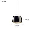 Miniatyrbild 2 av 2: Pendellampa, Modern stil, 30 cm diameter, 23 cm höjd,Svart-30cm, Vitt ljus