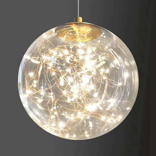 Pendellampa, installationskabel, inomhusbruk,Varmt ljus, 20cm, Klar ljusfärg
