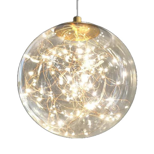 Pendellampa, installationskabel, inomhusbruk,Varmt ljus, 20cm, Klar ljusfärg