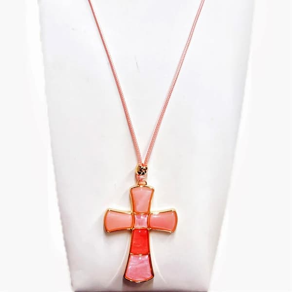Agélii Fashion - Cross jewelry - several colors Rosa