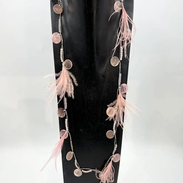 Agélii Fashion - Feather necklace in several color variants