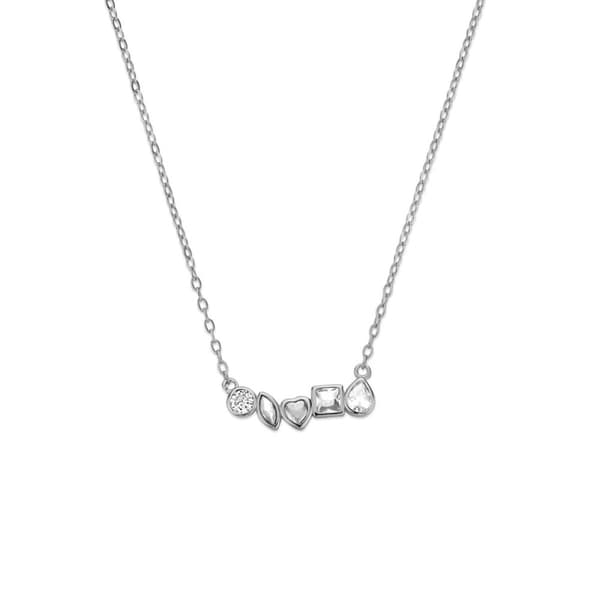 Naisten kaulakorut New Bling 9NB-1570 Hopeinen