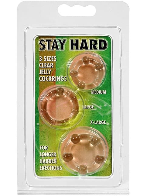 Stay Hard: Penisringar, 3-pack