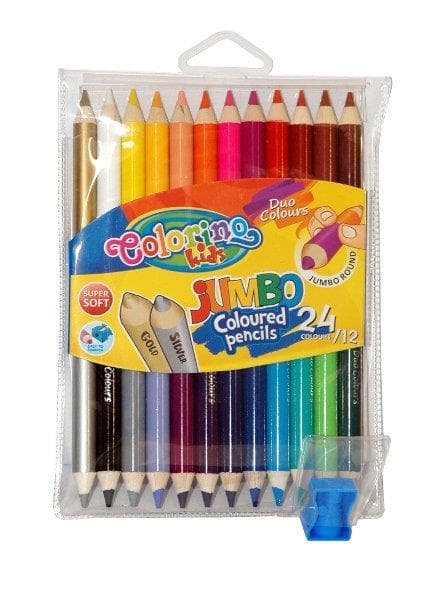 Kredki 12/24kol JUMBO w etui COLORINO 51736