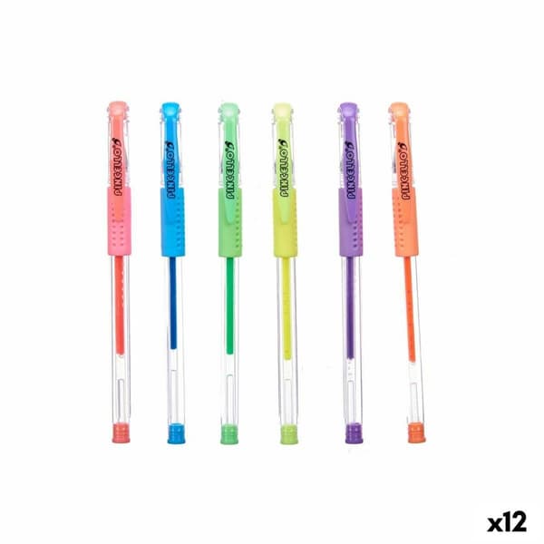 Pennset Pincello 493 Gul Blå Grön Multicolour Orange (12 antal)