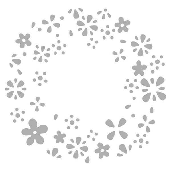 Skär- och präglingsform - Blomkrans ø 7,5 cm