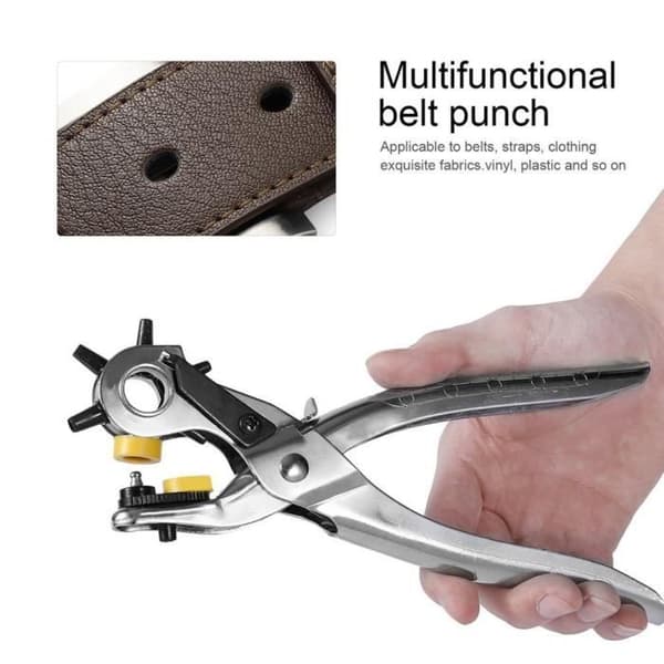 multifunktionell håltång hålslag med 5 olika hålstorlekar för läderarmband