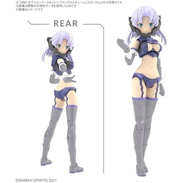 Valfria tillbehör 30MS Set 11 (Fang Costume) - Färg A - Färgkodad plastmodell