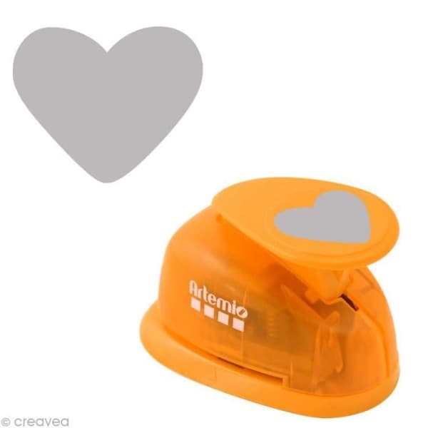 Artemio Heart scrapbooking punch - 2,6 x 2,1 cm