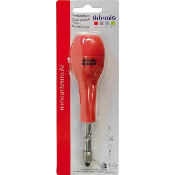 Punch - ARTEMIO - Craft Punch - 3 spetsar - 2,3,4 mm - Ergonomisk 15 cm