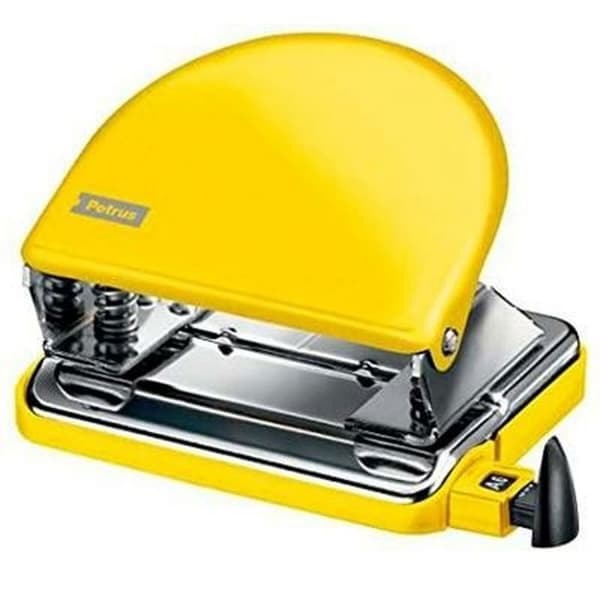 Petrus professionell hålslagare - 626829 - Klassisk bordsborr i metall mod. 52 WOW, gul