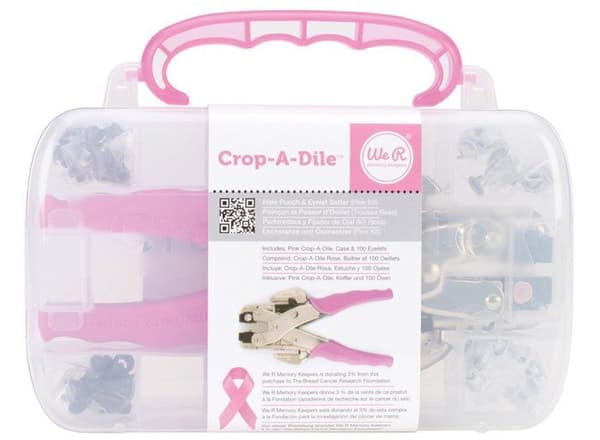 Dekorativ punch - We r memory keepers punch - 70908-4 - Crop-a-dile punch kit - Rosa