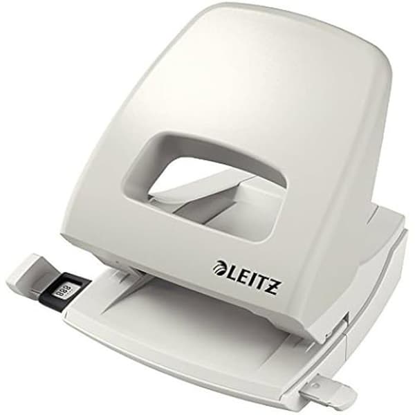 Perforator - Leitz - NeXXt 50050085 - Kapacitet 25 Ark - Metall - Ljusgrå