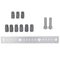 Miniatyrbillede 2 af 2: Dowel Jig, 3-i-1 Design, Flere Hulstørrelser, , Multi Row Puncher