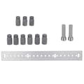 Miniatyrbillede 1 af 2: Dowel Jig, 3-i-1 Design, Flere Hulstørrelser, , Multi Row Puncher