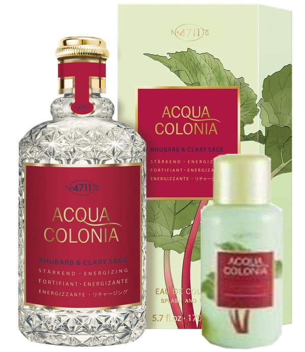 4711 Muelhens Aqua Colonia Rhubarb & Clary Sage 170ml EDC Giftset-UNISEX