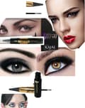 Miniatyrbild 4 av 4: Saffron DUO 2 in1 KAJAL Crayon & LIQUID Precis Eyeliner - Black
