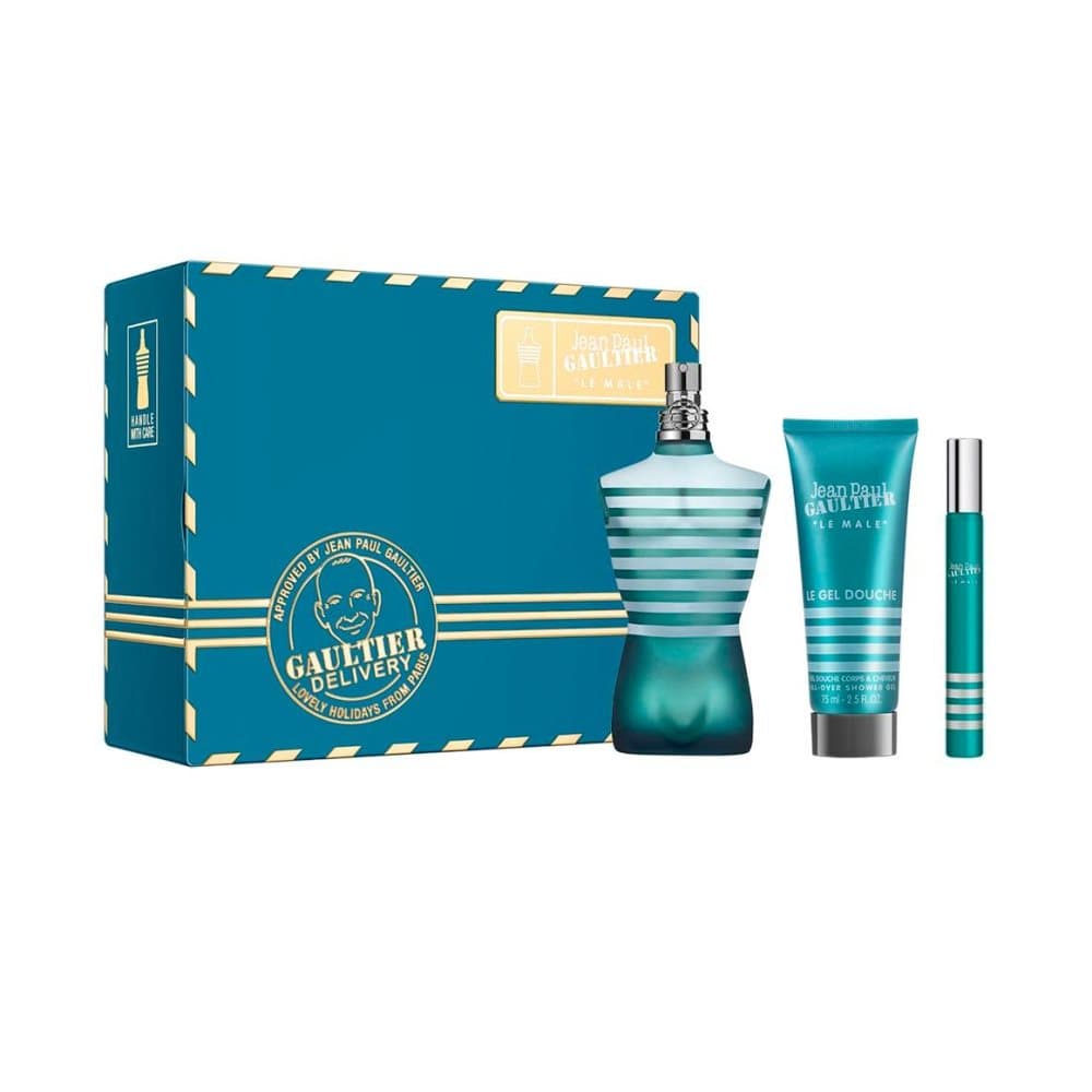 Jean Paul Gaultier Le Male Edt 125ml + Edt 10ml + Showergel 75ml Giftset