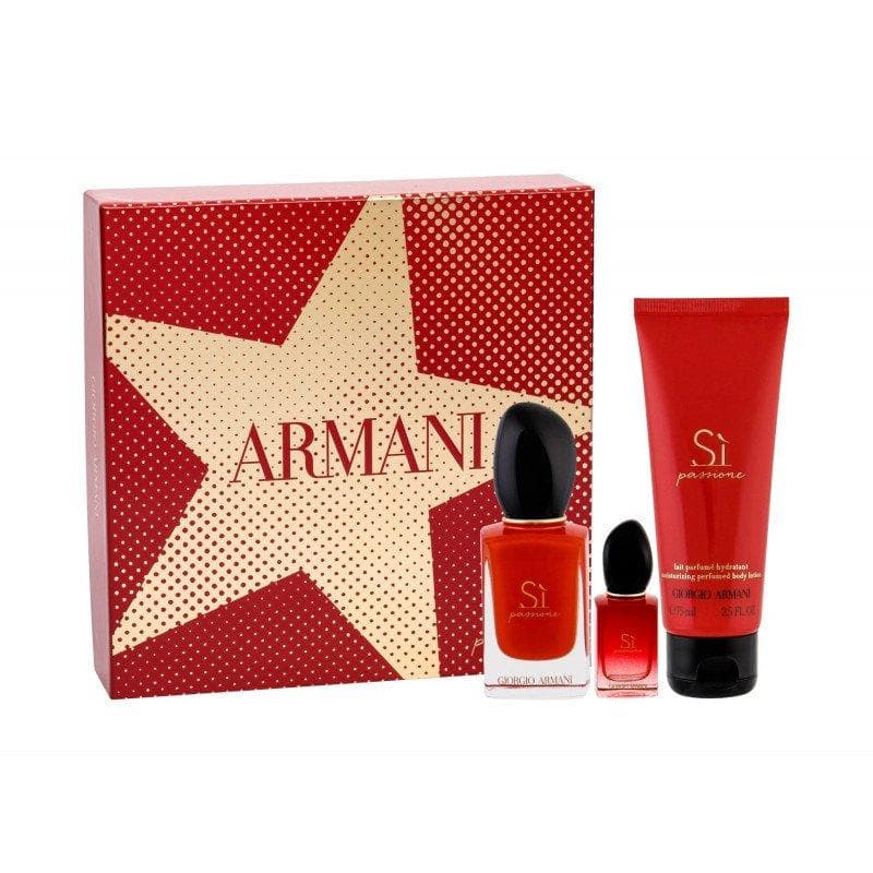 Giorgio Armani Si Passione Edp 50ml + Bodylotion 75ml + Edp 7ml Giftset