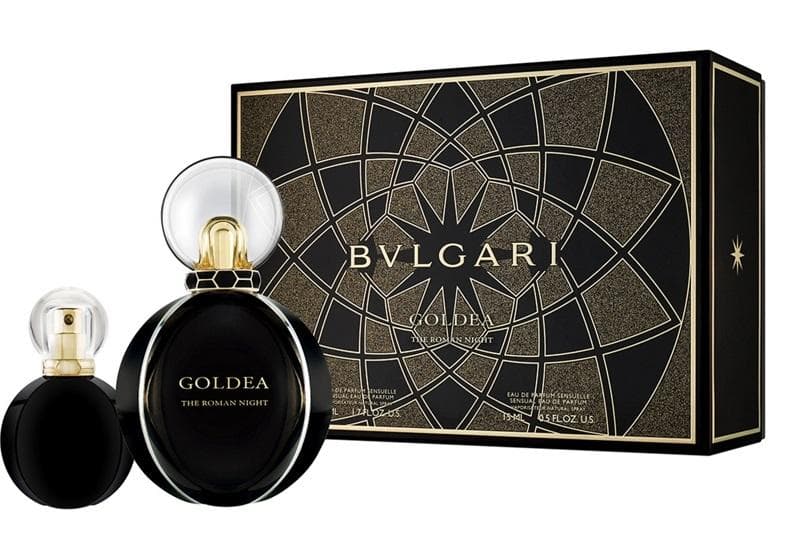 SET BVLGARI Goldea The Roman Night 50ml EDP Spray 15ml EDP +