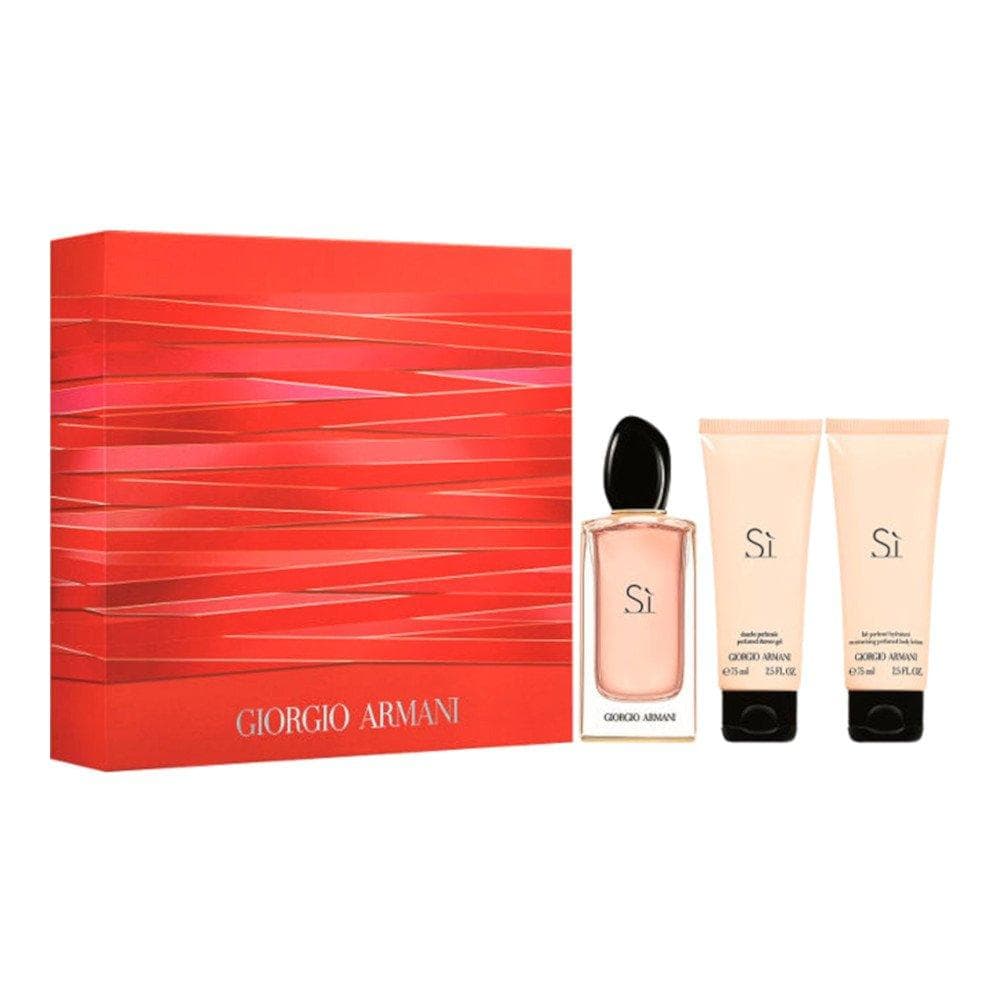 SET Giorgio Armani Si EDP spray 100ml + 75ml + Shower Gel Body Lotion 75ml