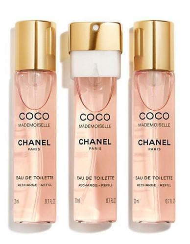 Chanel Coco Mademoiselle EDT Spray 20ml + 2x20 ml refill