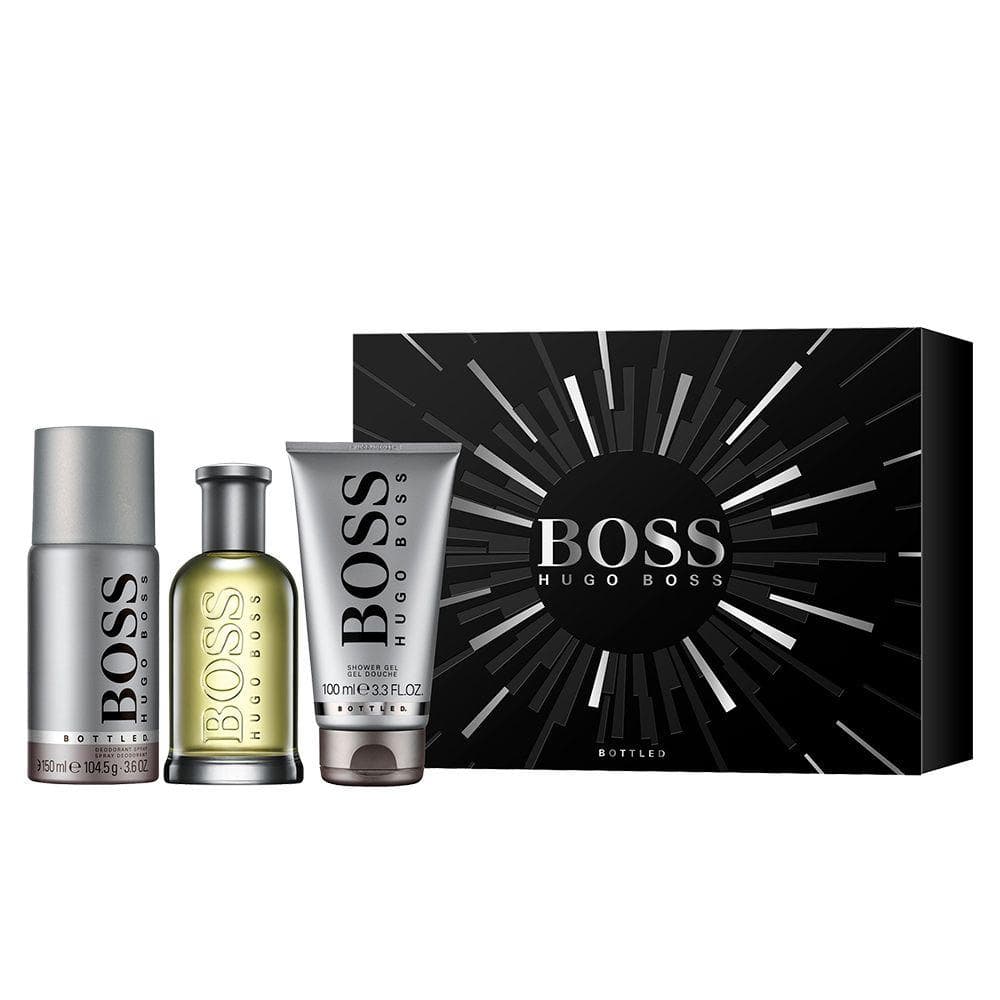 SET HUGO BOSS Bottled EDT Spray 100ml + Shower Gel 100ml + Deo Spray 150ml