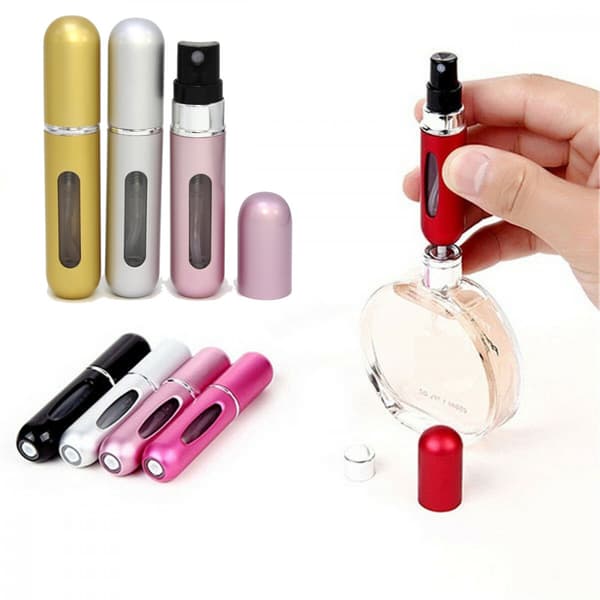 Travel Pocket Size Mini Refillable Perfume Atomizer Bottle Scent Pump Spray