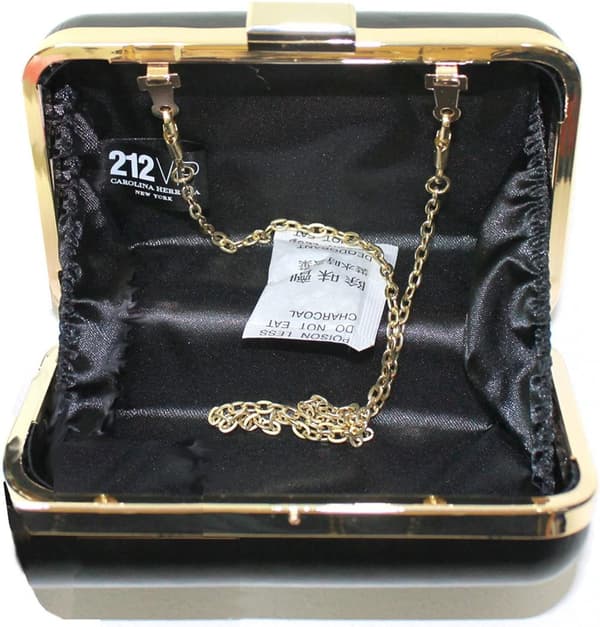 Carolina herrera 212 VIP Clutch Bag/Shoulder Bag Gold Chain