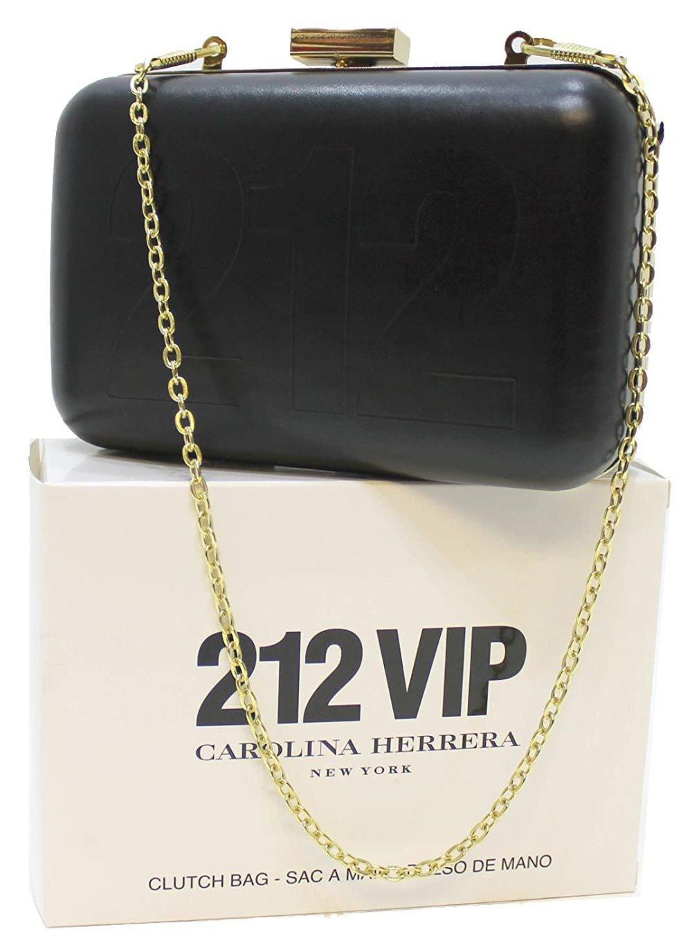 Carolina herrera 212 VIP Clutch Bag/Shoulder Bag Gold Chain