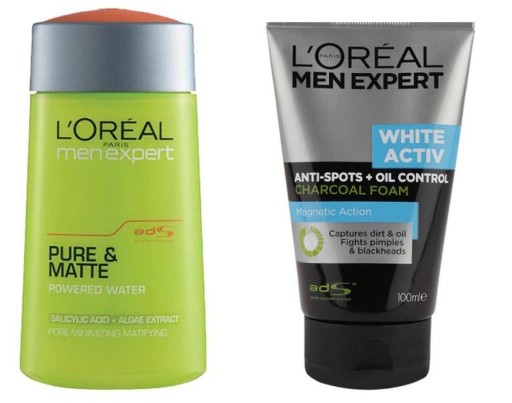 L'Oreal Expert Pure & Matte Powered Water+White Activ Anti Spots Oil Charcoal Foam