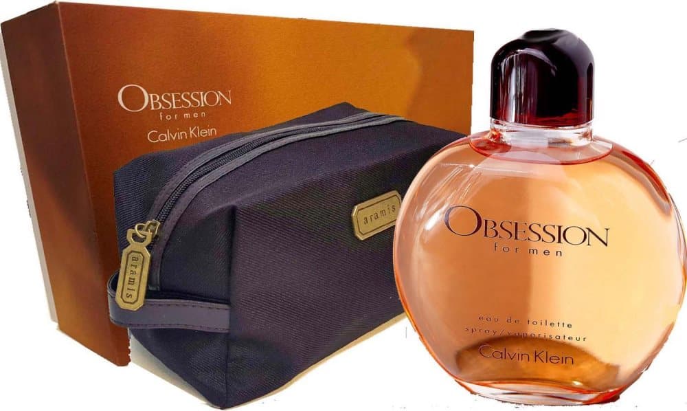 CK Obsession Men EDT 125ml + Aramis Classic Brown Toiletry Bag