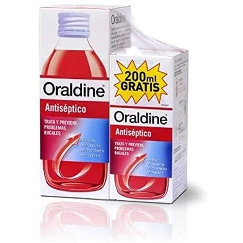 Munnskyll 10 ml Oraldine Antiseptisk (400 ml + 200 ml)