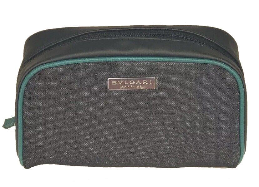 Bvlgari Aqua Pour Homme Black & Green Travel Pouch Bag