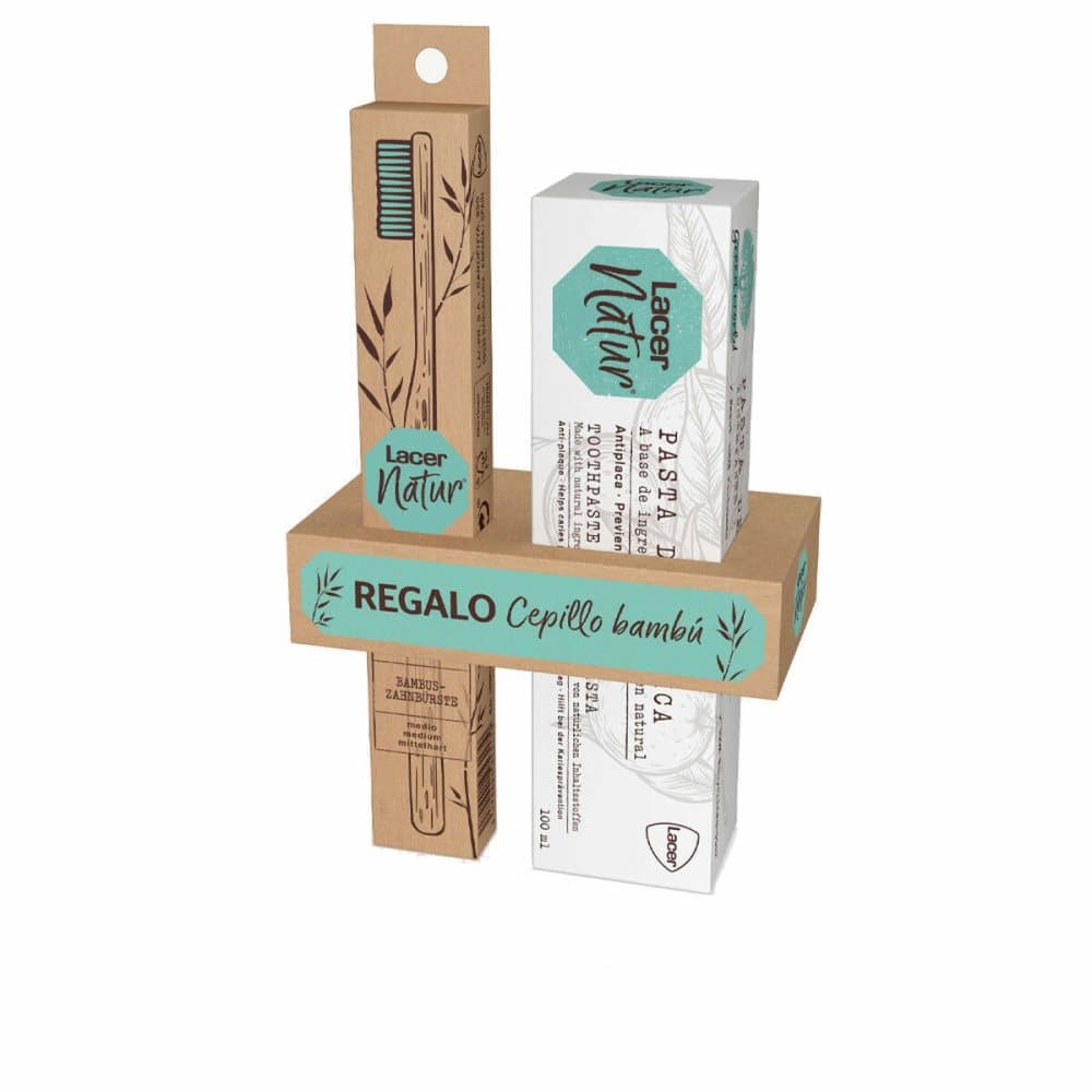 Tannkremsett med Tannbørste Lacer Natur (100 ml)