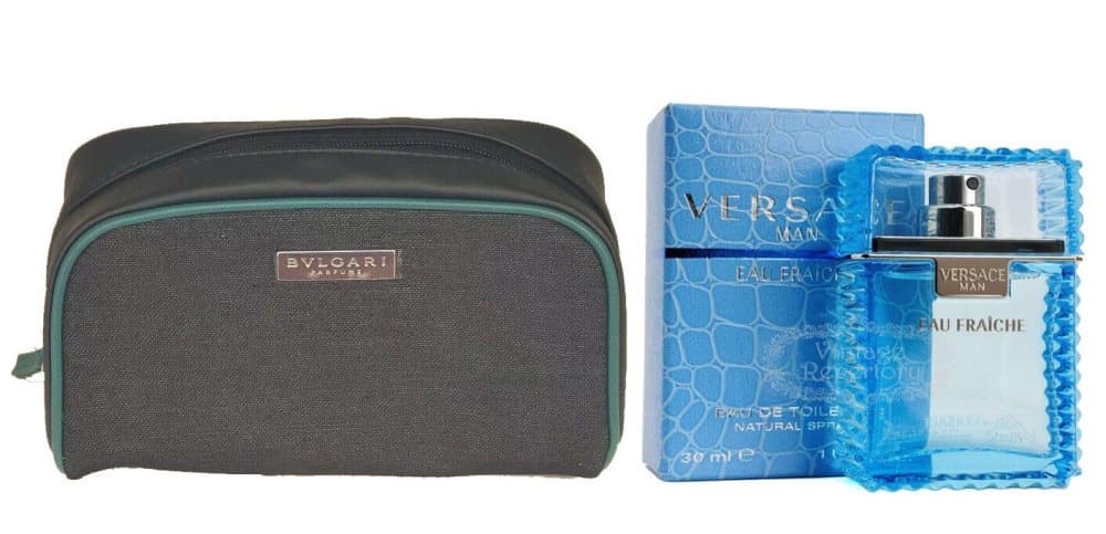 Bulgari Original Toiletry Bag + Versace Man Eau Fraiche EdT 30 ml