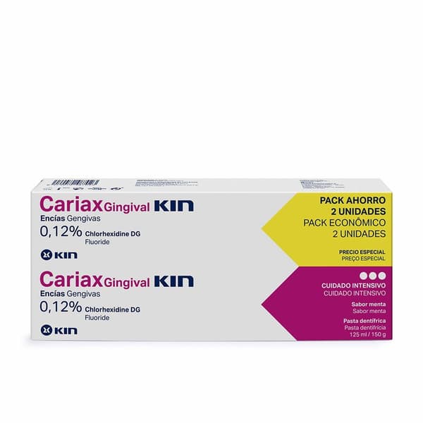 Tannkrem Kin Cariax Gingival (2 Deler) (2 x 125 ml)