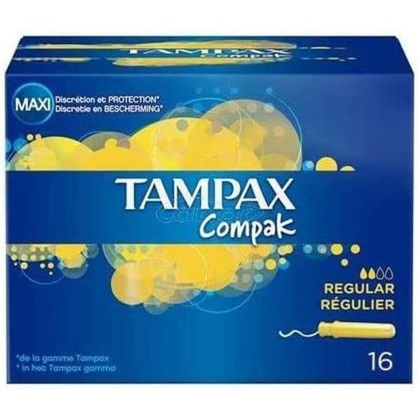 Almindelig tamponer COMPAK Tampax 16 enheder