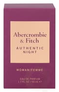 Miniatyrbilde 3 av 5: Abercrombie & Fitch Authentic Night Women Edp Spray carton @ 1 bottle x 50 ml